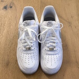 Nike White Low-Top Leather Sneakers
